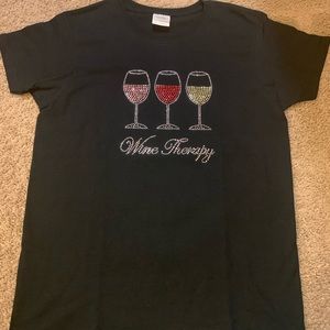 Wine therapy anyone?  Very fun and chic top.  SZ M